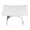 Alfi Brand Arched White Matte Solid Surface Resin Bathroom / Shower Stool ABST77 - alternate 4